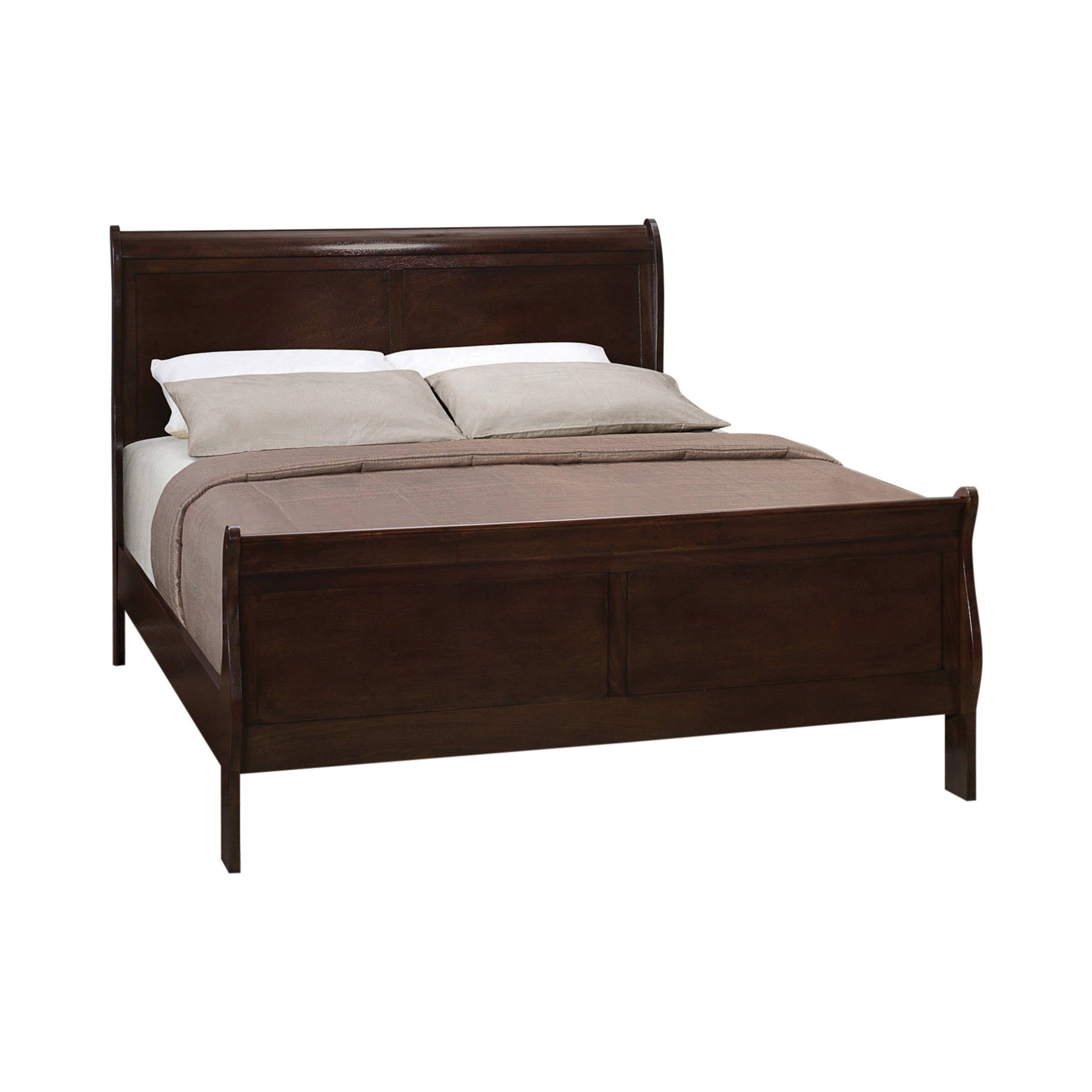Queen Cappuccino Sleigh Bed V659299