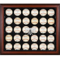 Mahogany Framed 30-Ball Display Case W3228