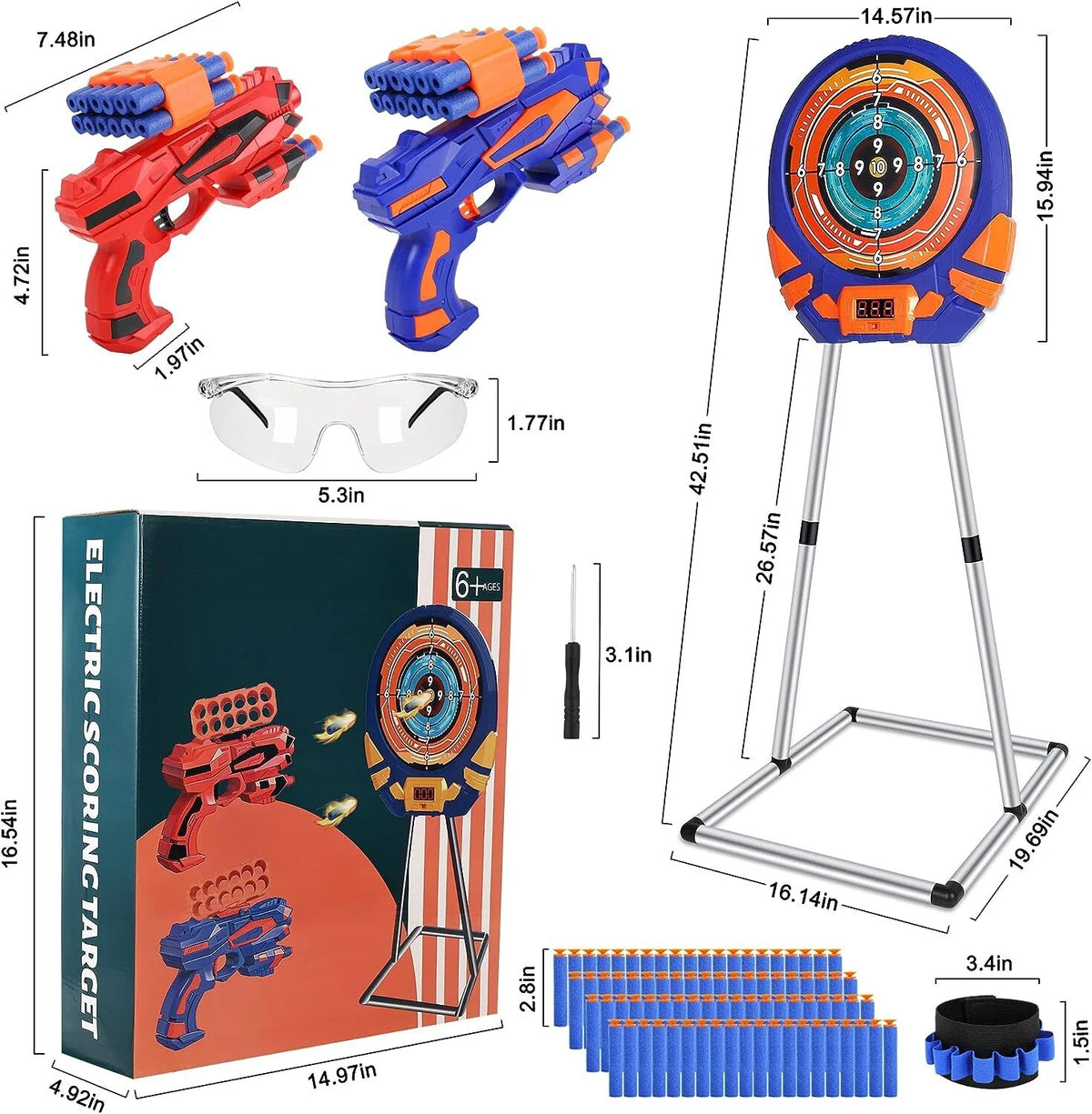 Electronic Gun Target with Automatic Reset Z9116