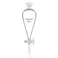 250ml Borosilicate Glass Conical Separatory Funnel Y8177