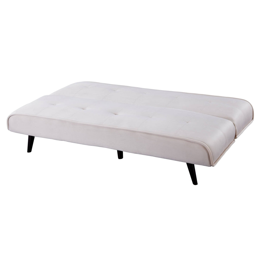 Navy Blue Velvet Convertible Sofa Q319759