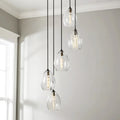 5-Light Linear Cluster Shade Contemporary Pendant J374
