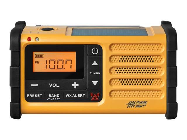 Yellow Portable Stereo Radio V5474