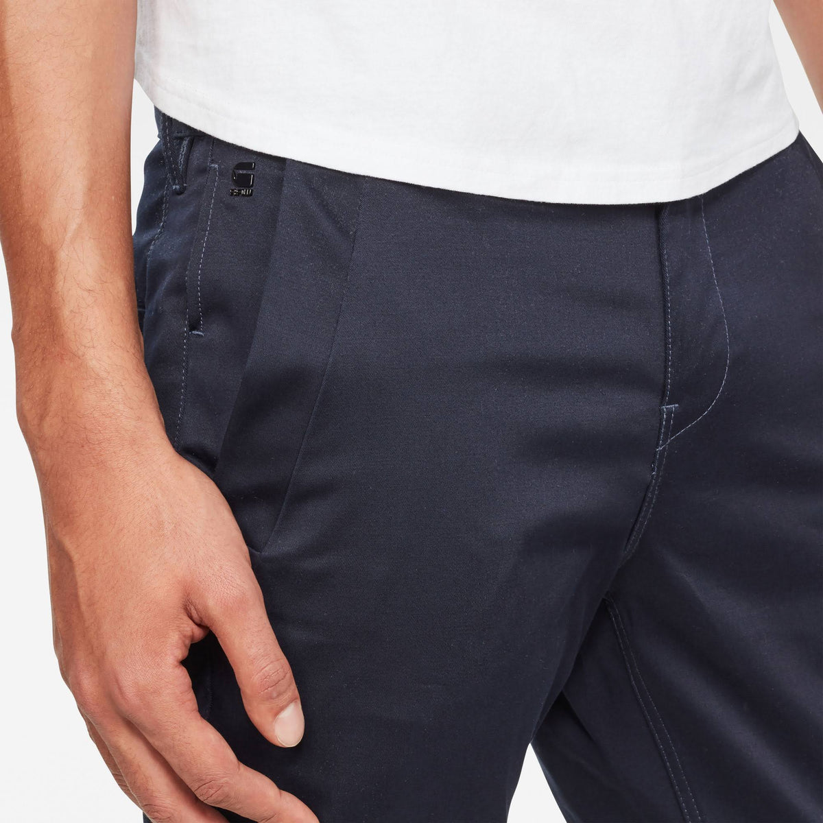Blue Slim Chinos M9599