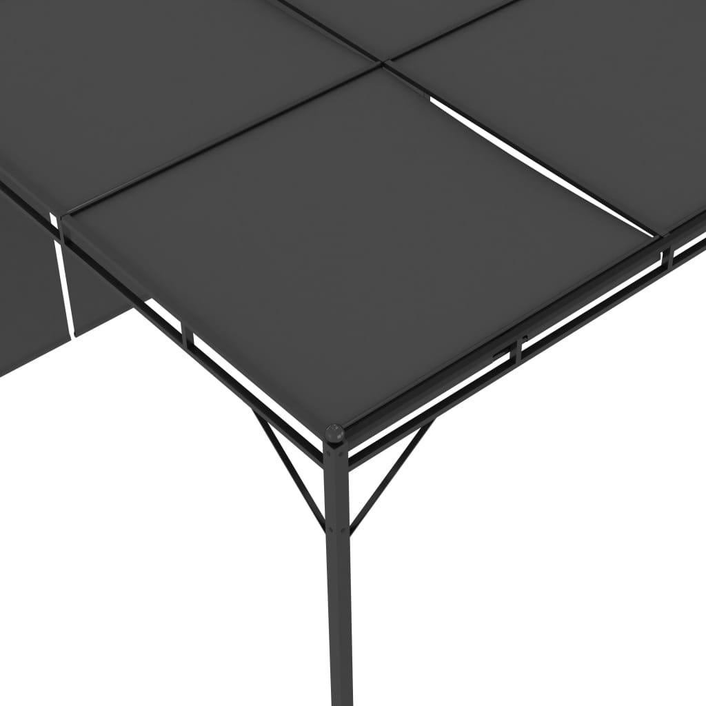 Garden Gazebo with Side Curtain Anthracite C9297