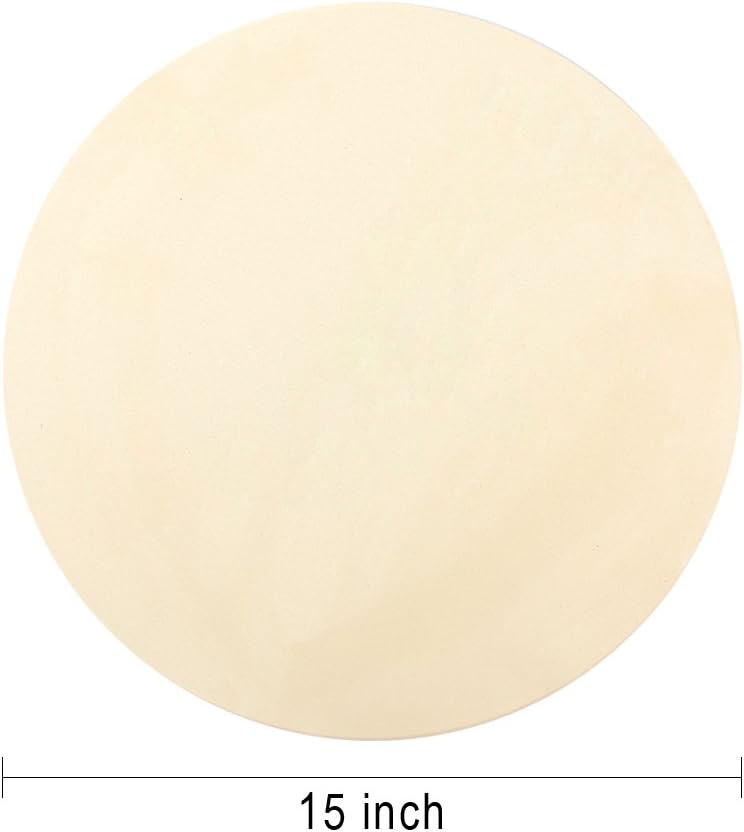 15 Round Ceramic Pizza Stone for Grill and Oven W599