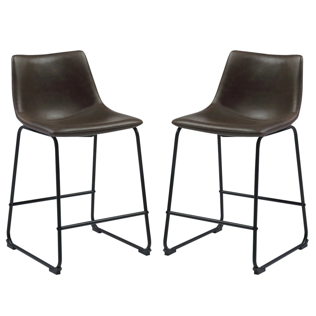 Transitional Contoured Counter Height Stool - Set of 2 L962164