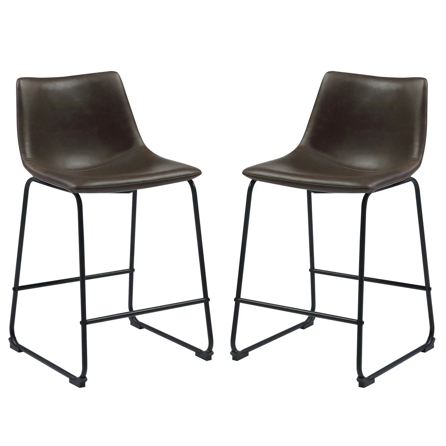 Transitional Contoured Counter Height Stool - Set of 2 L962164