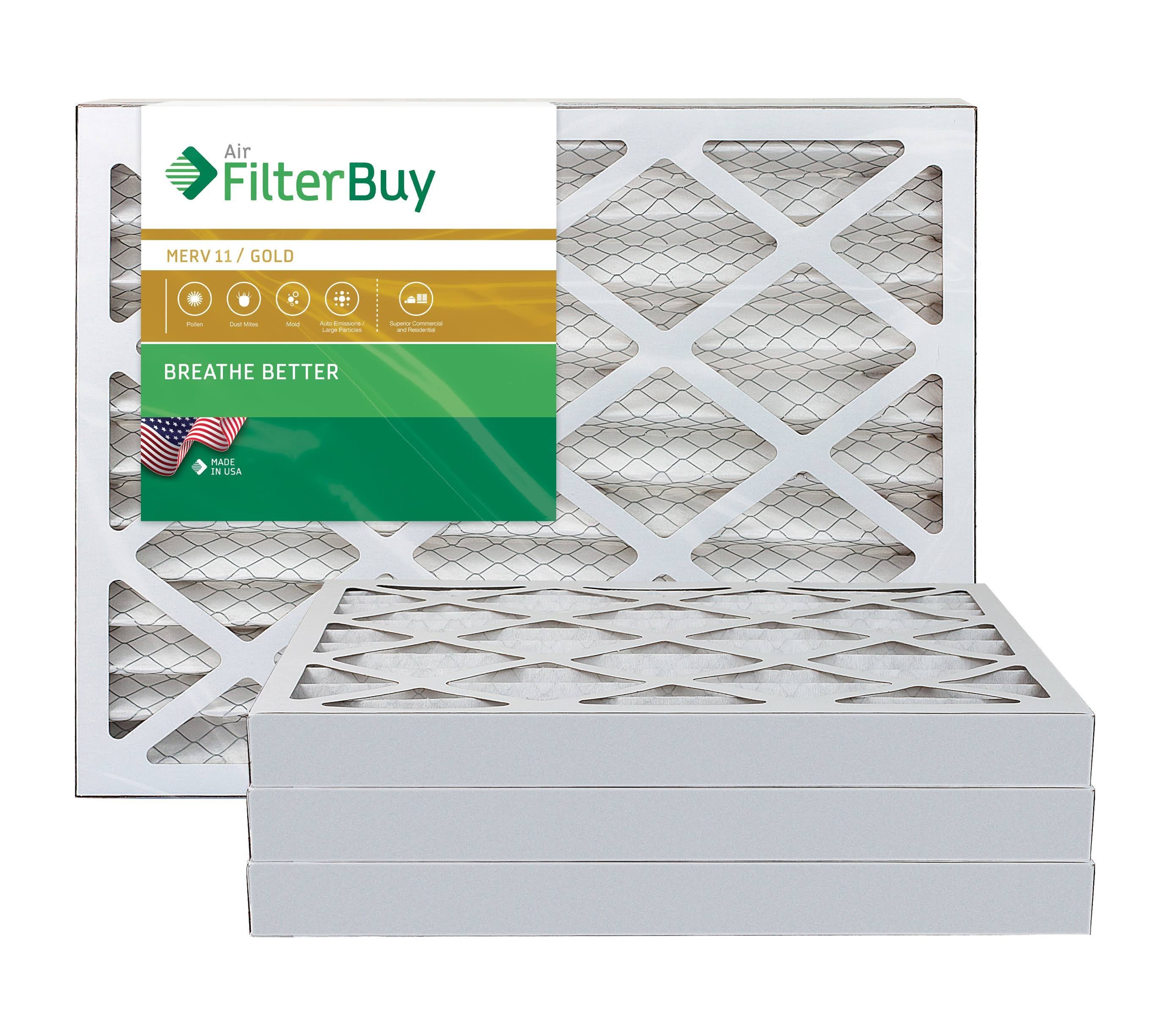 12x16x2 Pleated AC Furnace Air Filter, Pack of 4 H82196