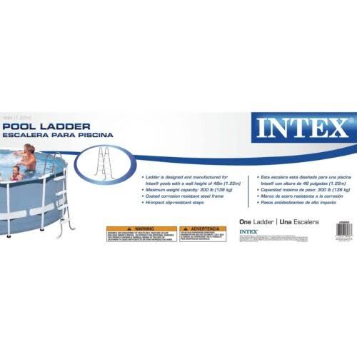 Steel Frame Above Ground Pool Ladder and 12 ft. Solar Pool Cover Tarp X360151