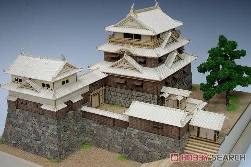 1/150 Matsuyama Castle Wooden Model Assembly Kit H53405