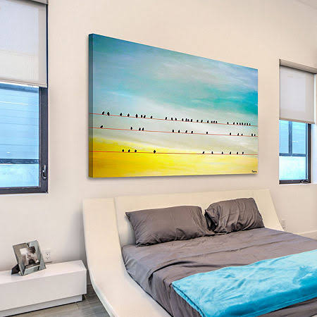 Birds Hangin Print on Canvas - 30 x 45 L355654
