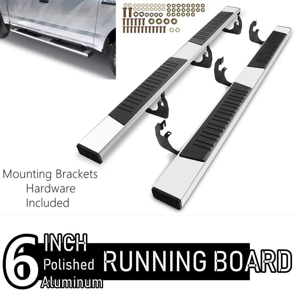 6 Inch Chrome Running Boards Side Step Rails R516