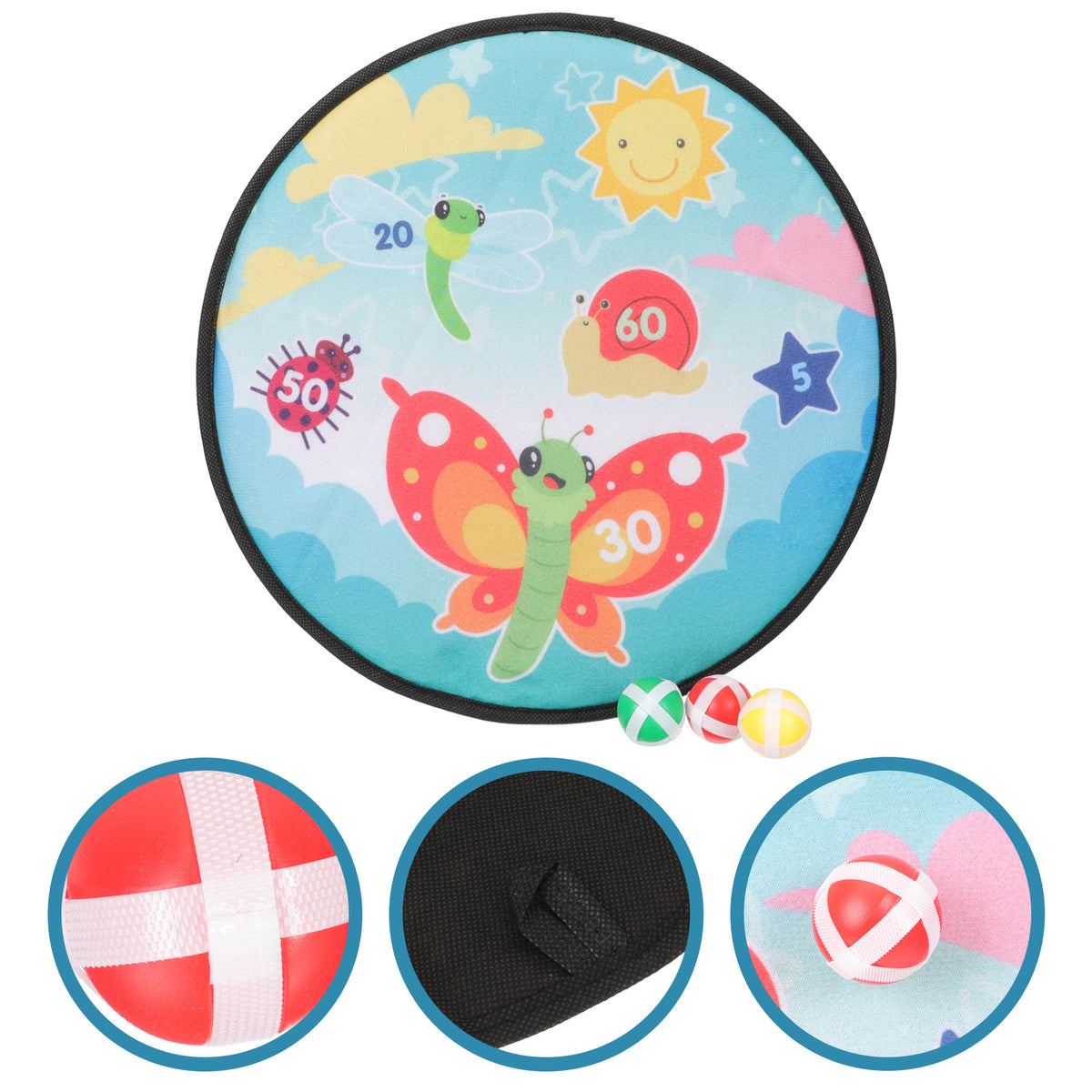 Kids Dart Board with Sticky Balls Toy Z1109