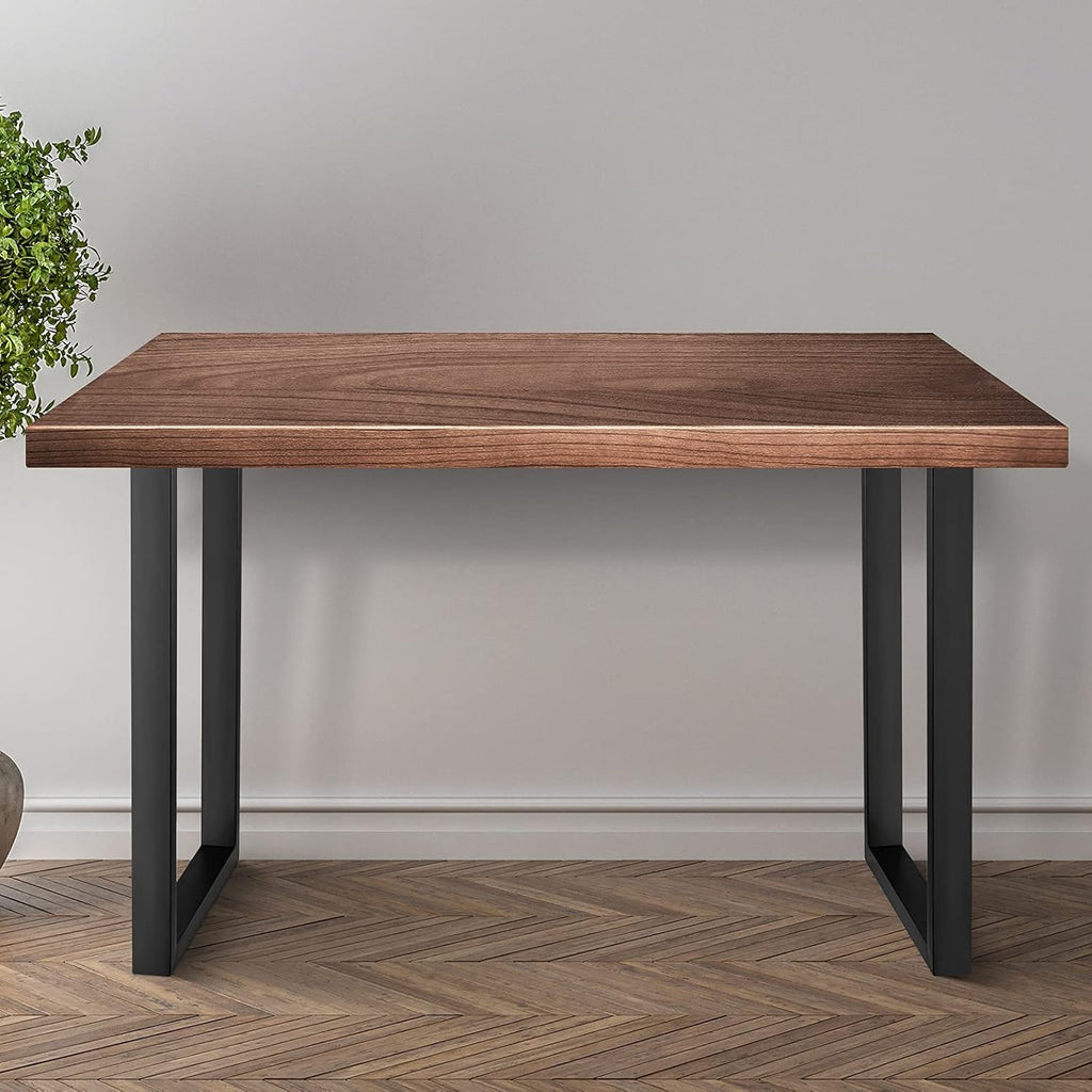Metal Table Legs Set of 2 Black Matte 28" Height 18" Wide F82029