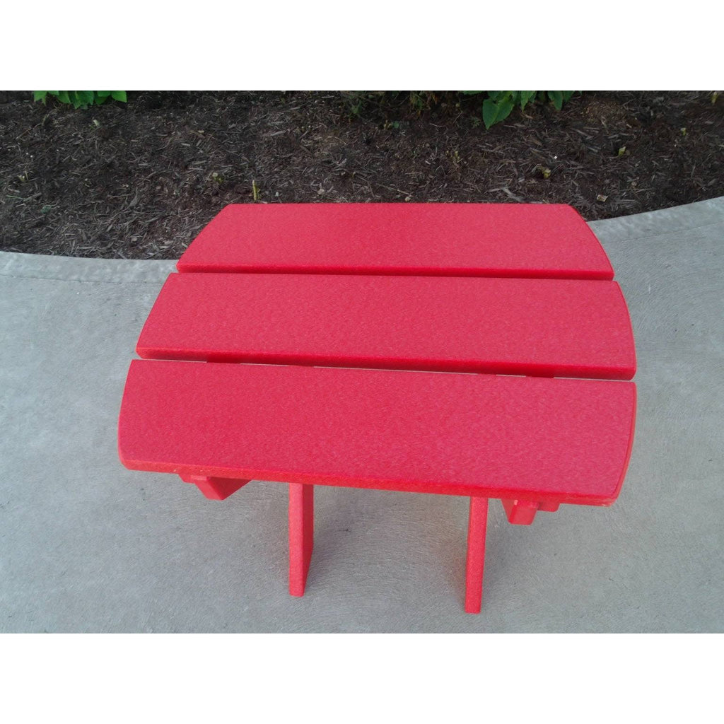 Lime Green Recycled Poly Lumber Folding End Table W726995