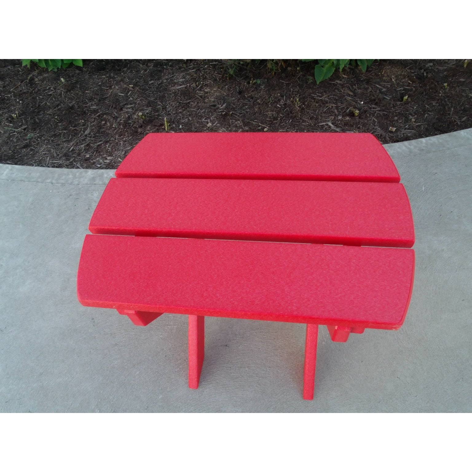 Lime Green Recycled Poly Lumber Folding End Table W726995