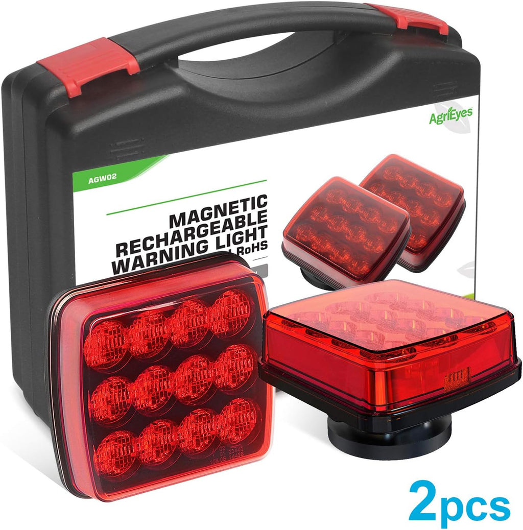 Blue Rechargeable Magnetic Strobe Light, Pack of 2 C2789