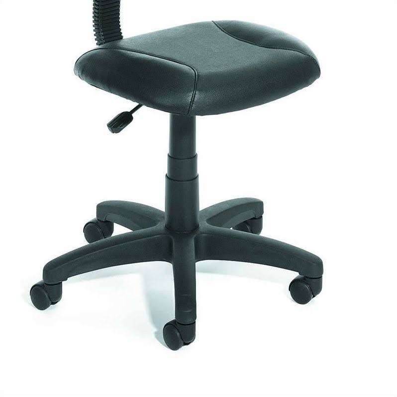 Black Leather Task Chair E73207