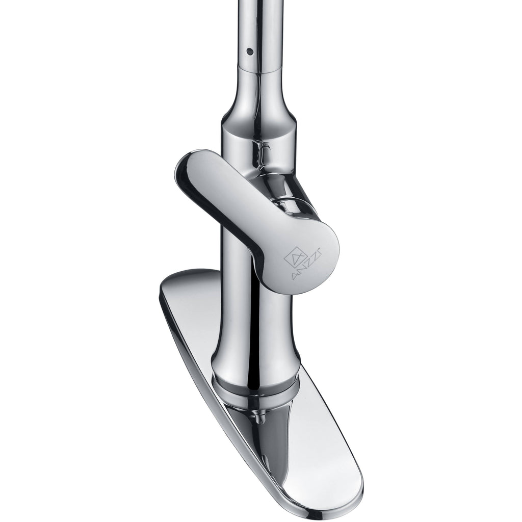 Brushed Nickel Single Handle Pull-Down Kitchen Faucet A595390