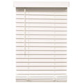 White Cordless Faux Wood Blind S1133