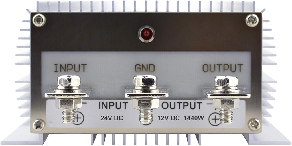 DC 24V Step Down to 12V 120A 1440W DC/DC Voltage Converter Regulator Waterproof Buck Transformer Power Supply M500
