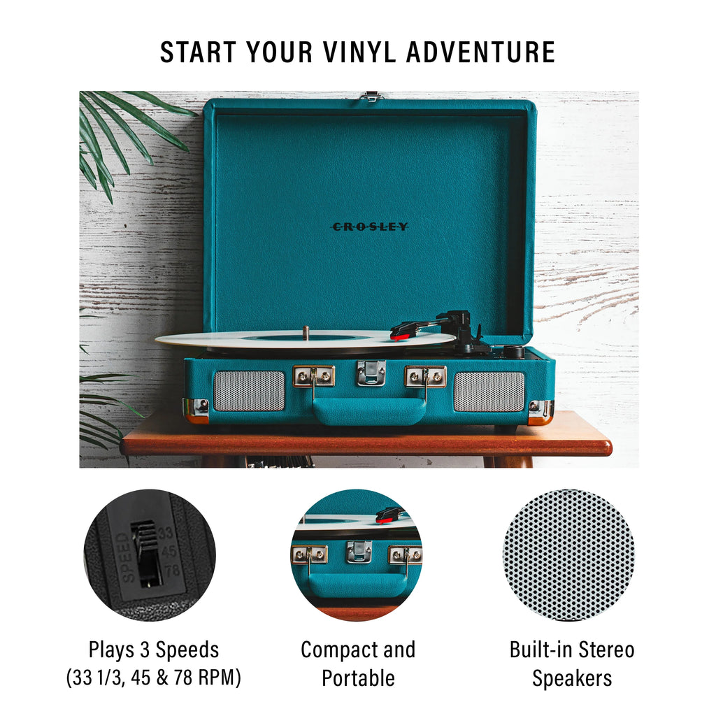 Vinyl Record Player with Speakers and Bluetooth Turntable I597694