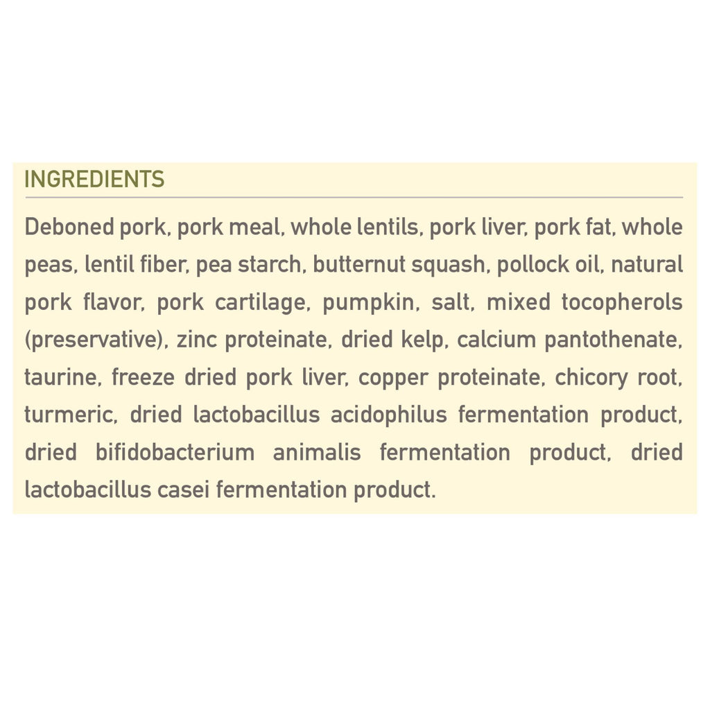 25 lbs Pork & Squash Dry Dog Food J947040