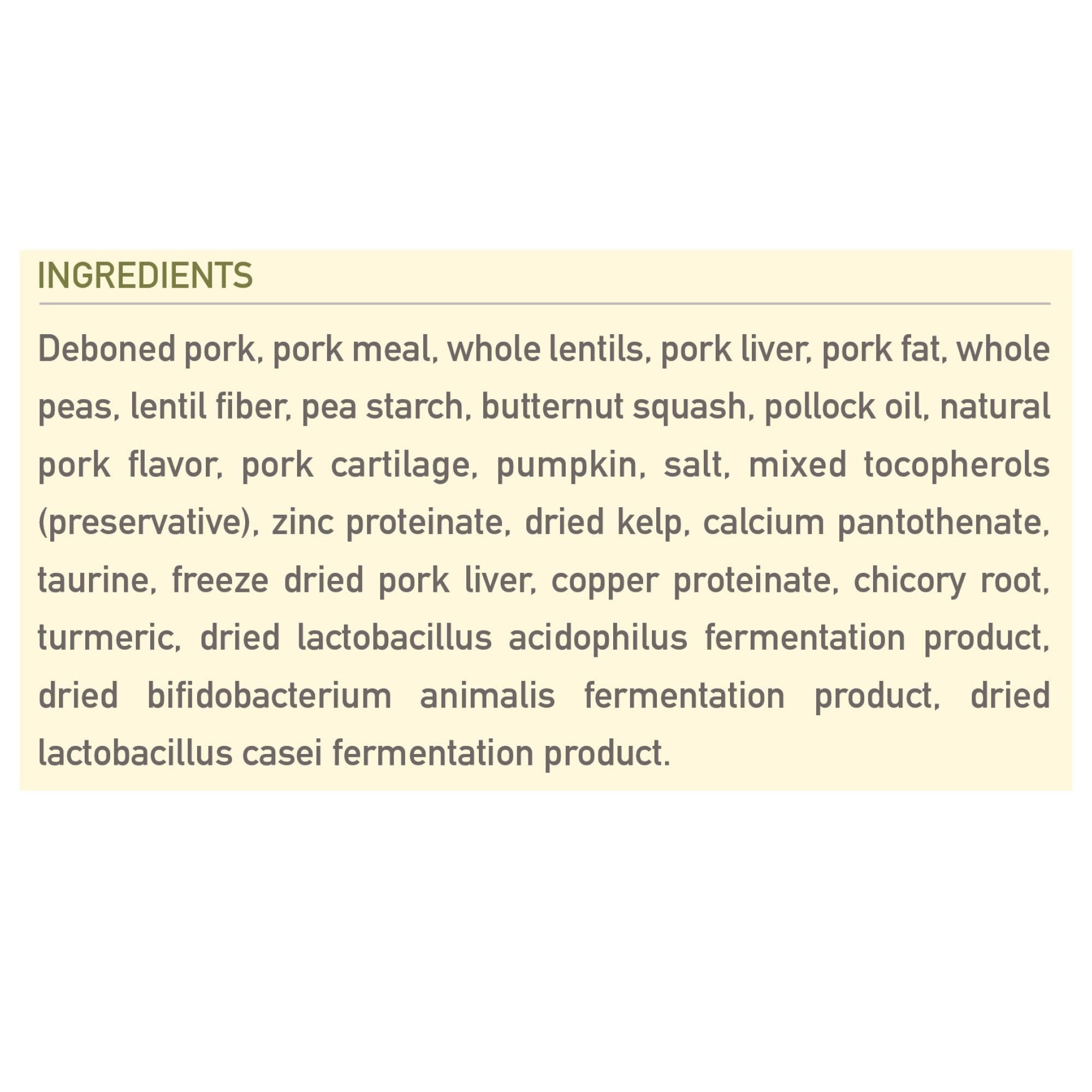 25 lbs Pork & Squash Dry Dog Food J947040