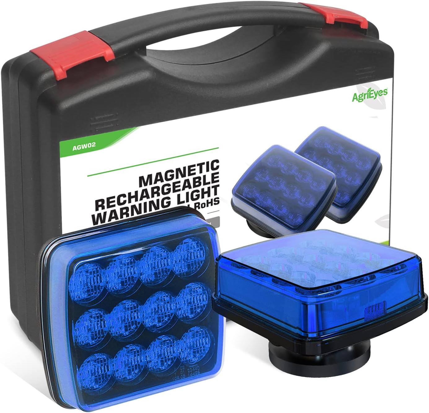 Blue Rechargeable Magnetic Strobe Light, Pack of 2 C2789