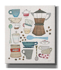 Coffee Chart I v2 Gingham Giclee Canvas Wall Art W57346