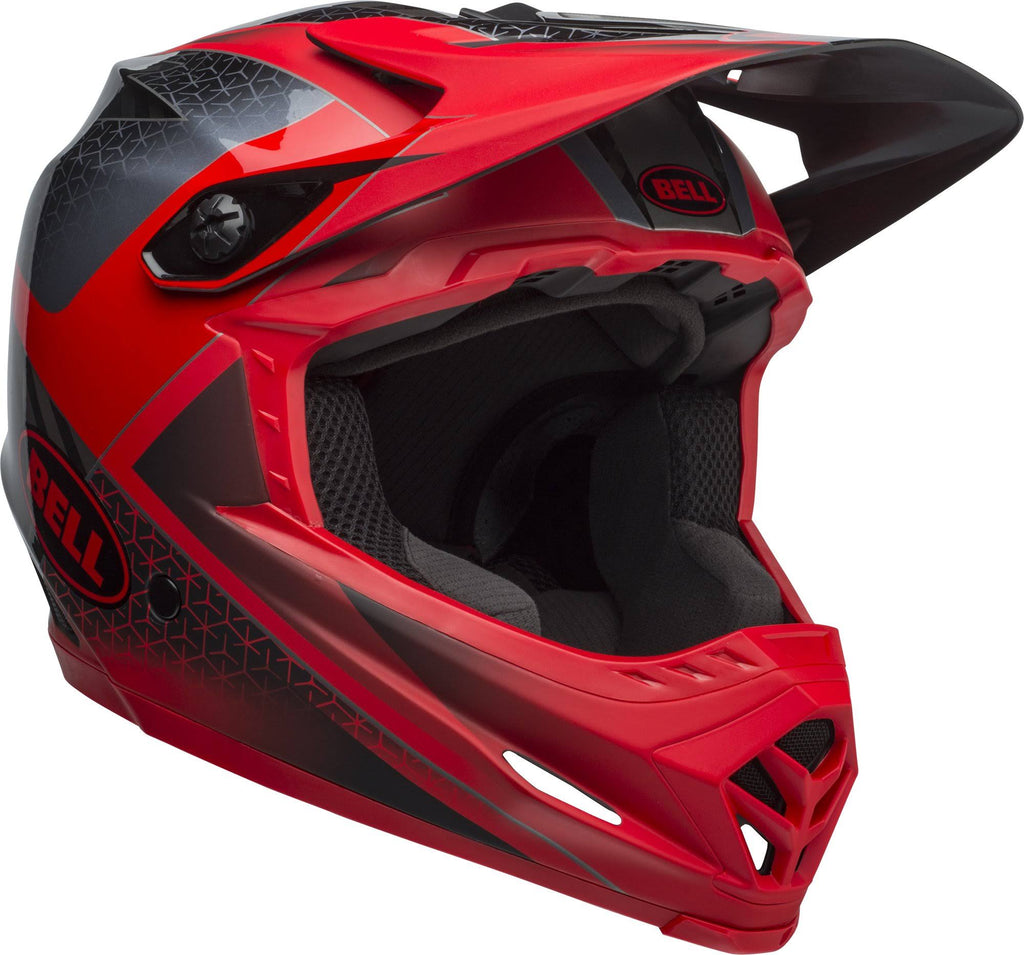 Matte Black/White Full-9 Helmet K8087