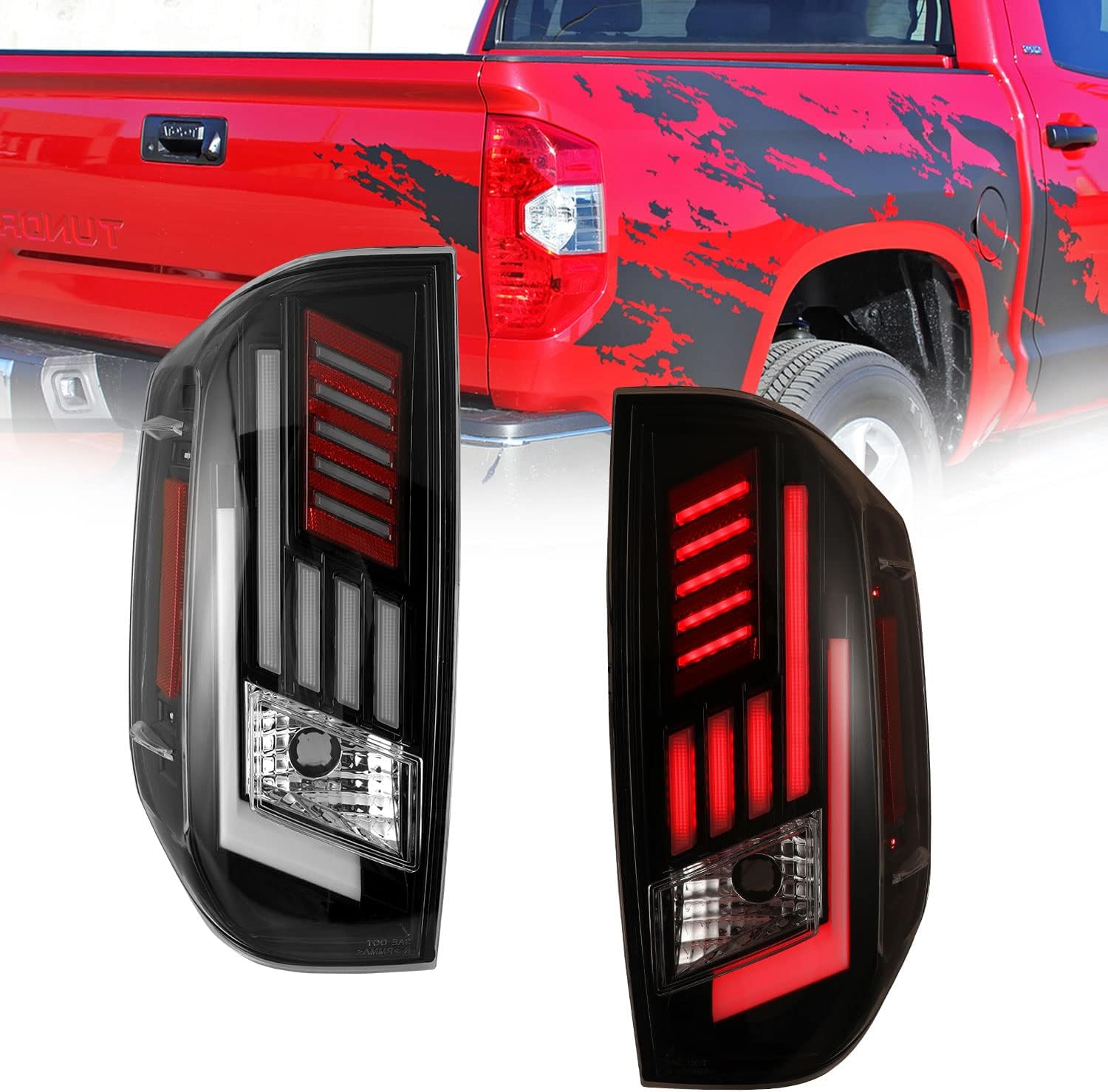 Glossy Black LED Taillight Assembly L3465