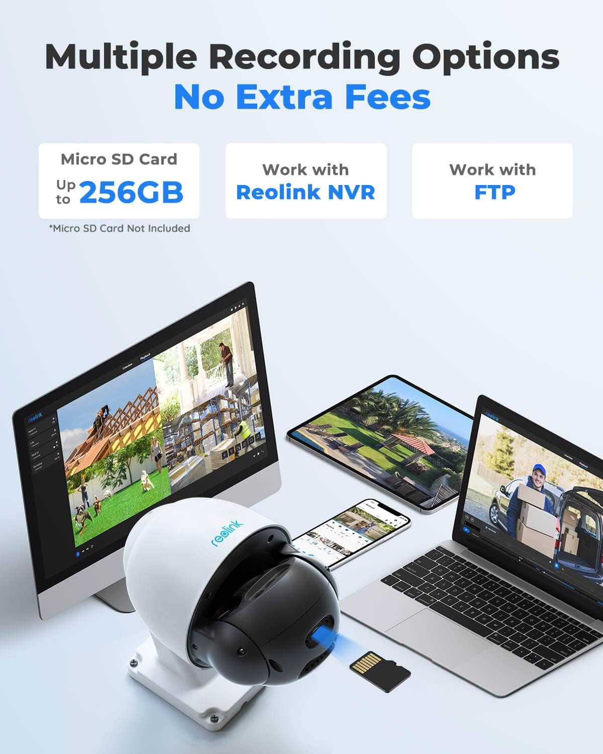 4K PTZ Outdoor Camera with 5X Optical Zoom Auto Tracking U9685