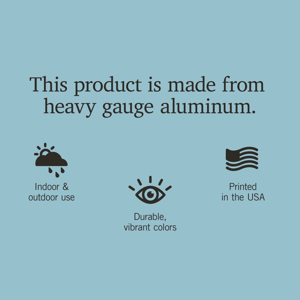 12x18 Aluminum Metal Sign Decor K670