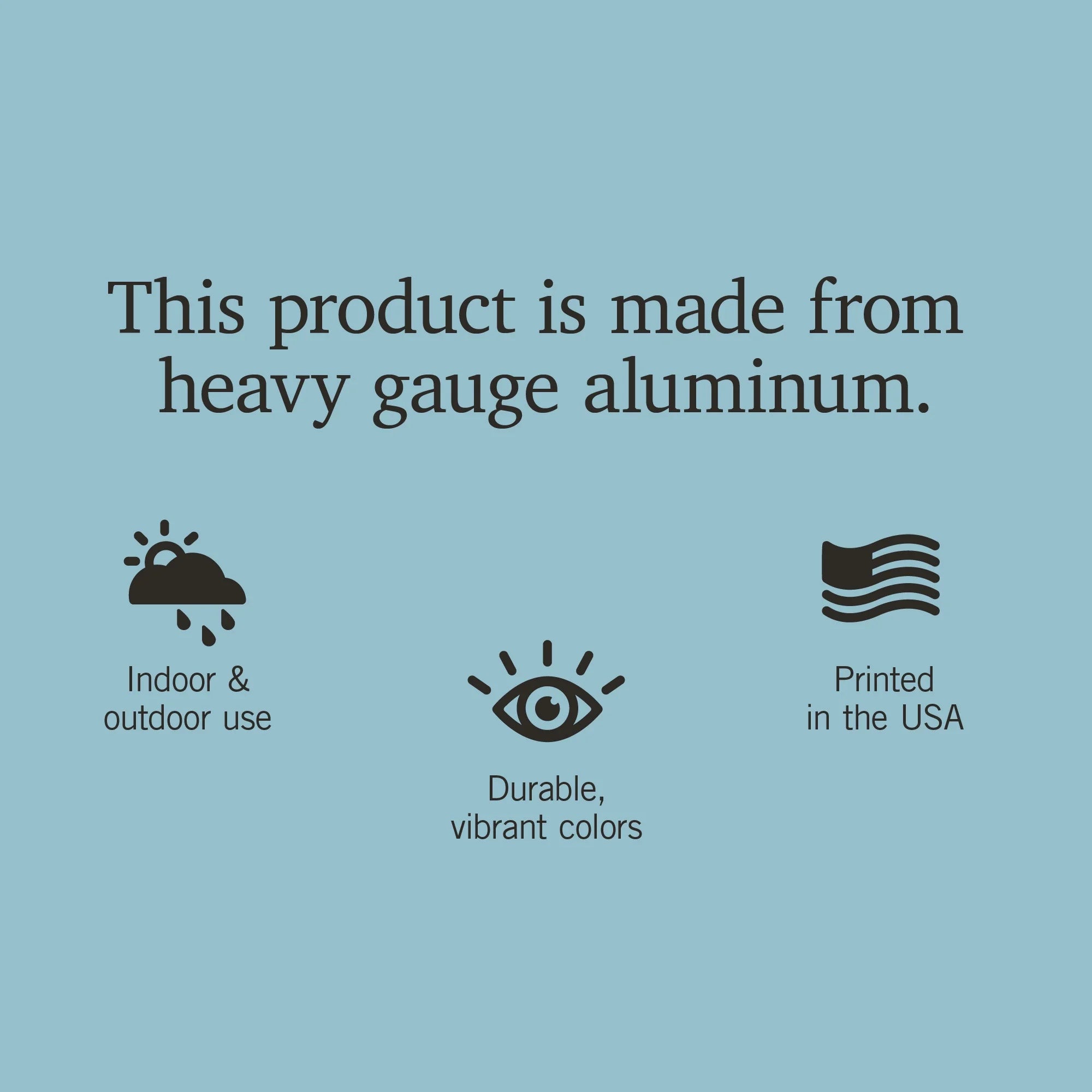 12x18 Aluminum Metal Sign Decor K670