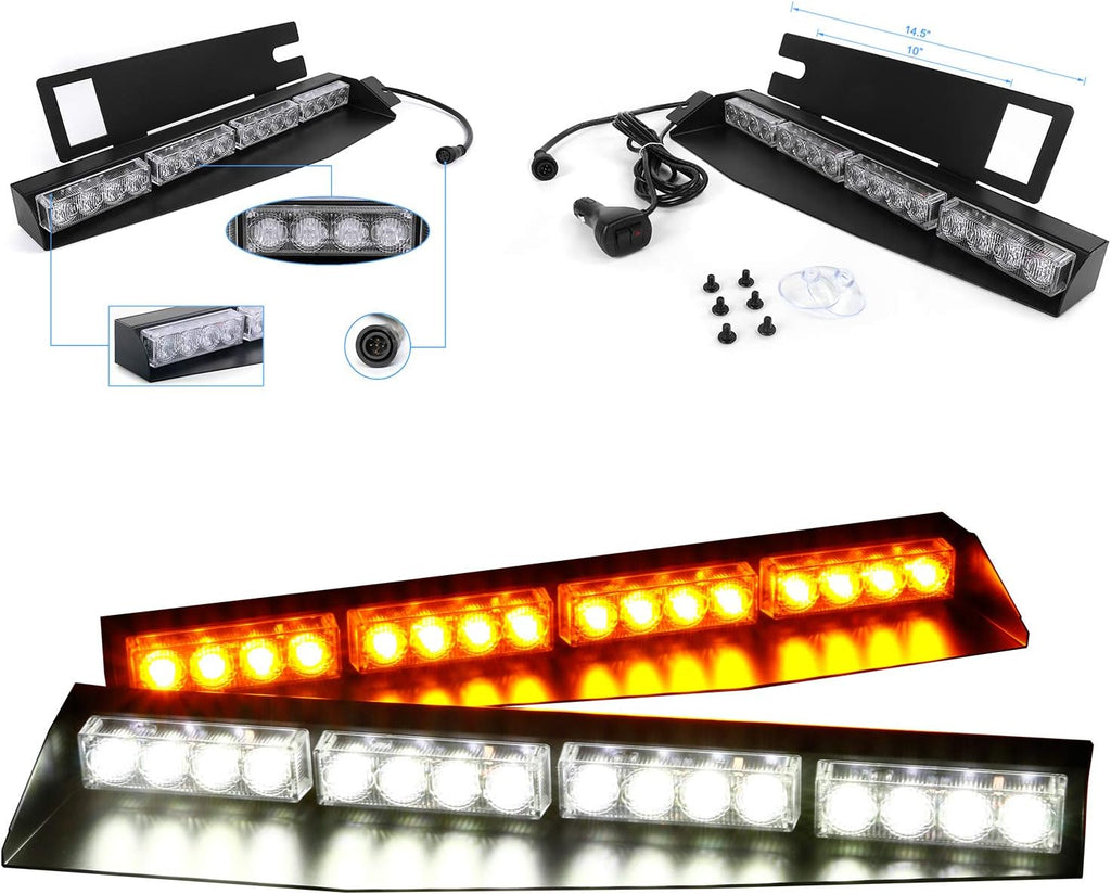 32 LED Red & Blue Emergency Strobe Light Bar S238674