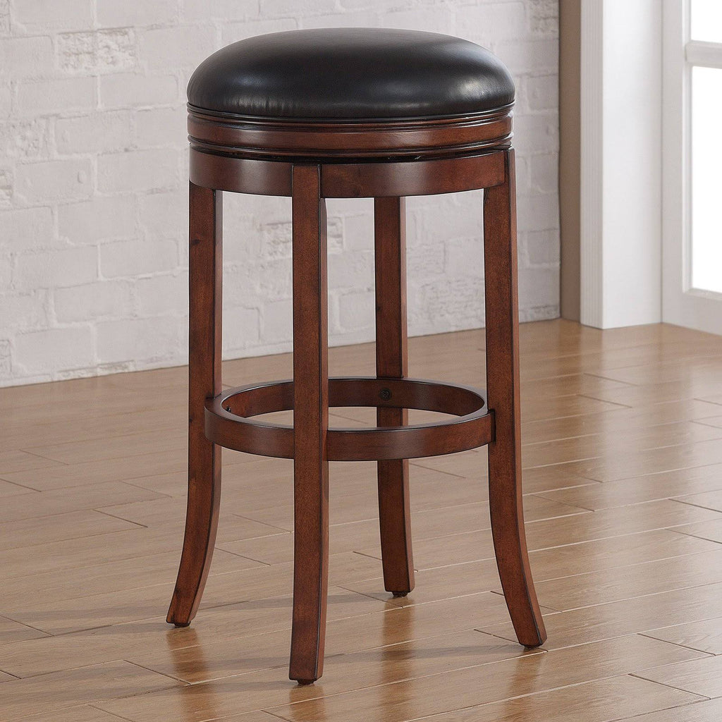Backless Tall Bar Stool in Medium Walnut and Java F632