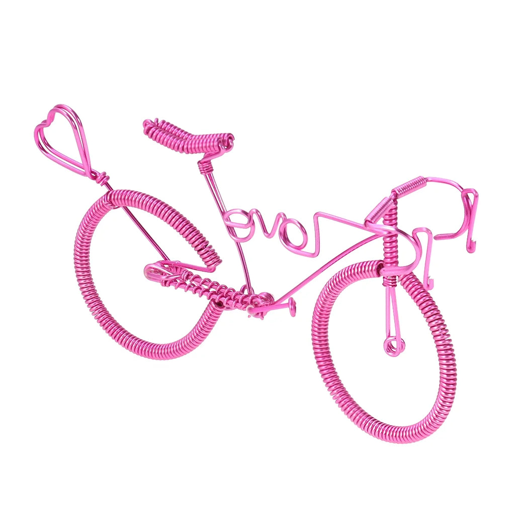 Pink Metal Figurine Home Decoration Ornaments I240