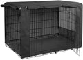 Black Folding Dog Crate Cover for 24 Inch Wire Pet Cage J28027