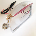 Chrome Side Mounted License Plate Bracket with Led Tail Light Brake Light V966