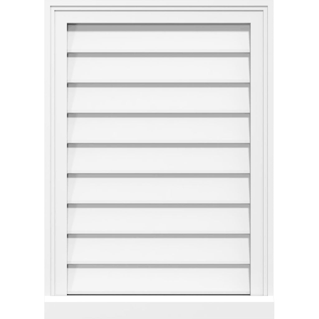 PVC Gable Vent with Brickmould F5615