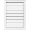 PVC Gable Vent with Brickmould F5615