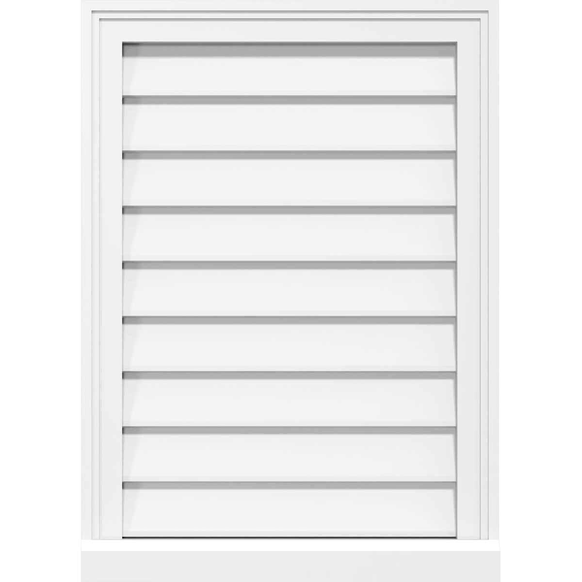 PVC Gable Vent with Brickmould F5615