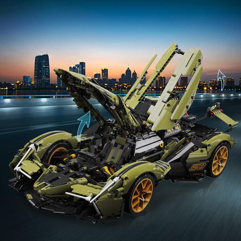 2572 Pieces Sports Car Building Block Set E960