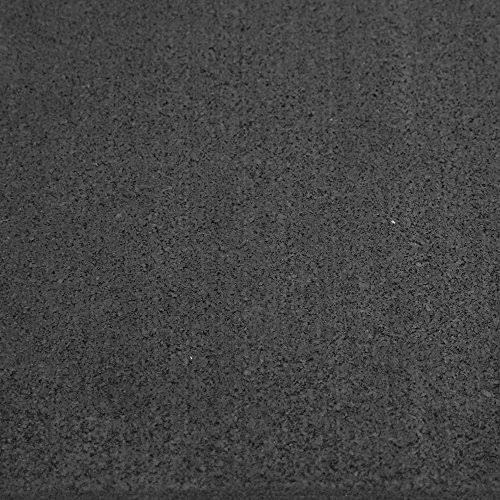 Black Rubber Flooring, 3/16 in. x 4 ft. x 15 ft. Z4296