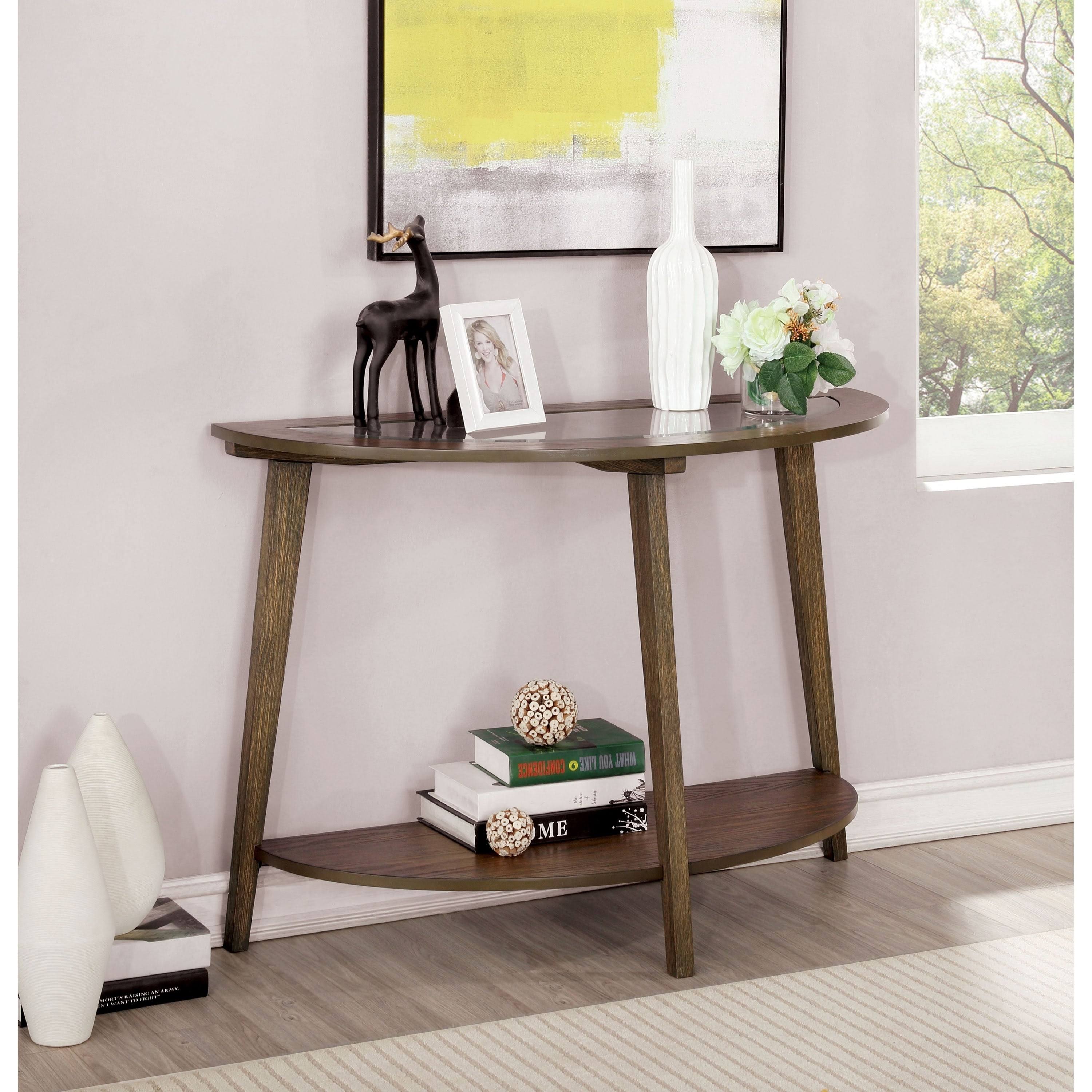 Dark Oak Solid Wood Sofa Table M94111