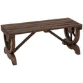 2-Person Wood Outdoor Garden Bench U60601