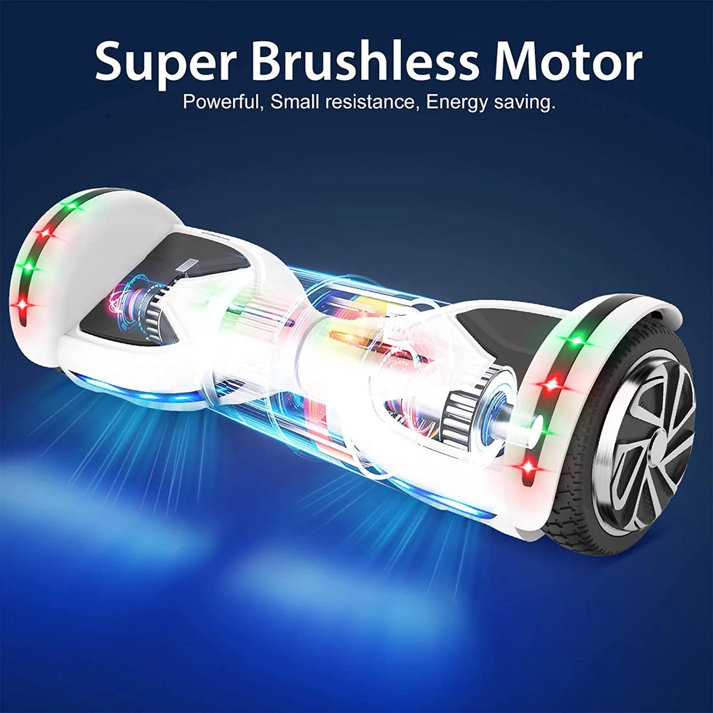 6.5inch Self Balancing Hoverboard with Bluetooth Speaker LED Lights A6419