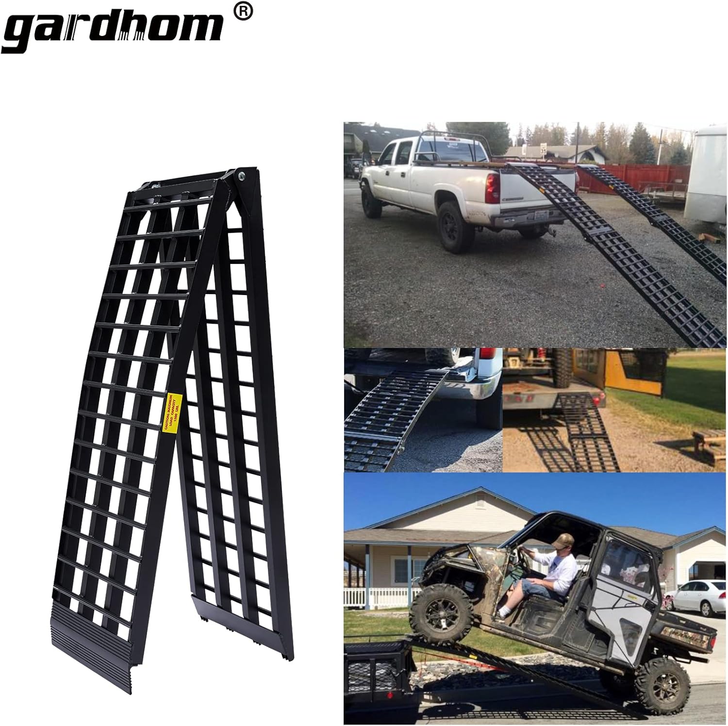 1500 lbs Capacity Portable Aluminum Folding Loading Ramp X196687